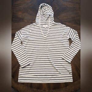 Striped Hooded Pullover